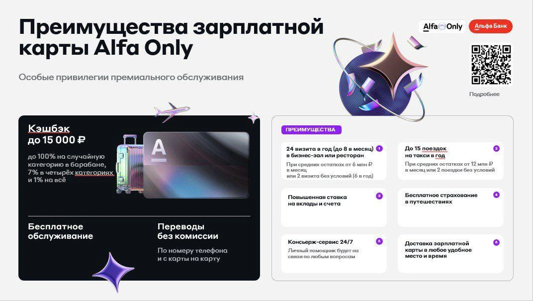 Зарплатная карта Alfa Only для ИП

 Вот уже месяц я пользуюсь этой зарплатной картой. 
Преимущества 