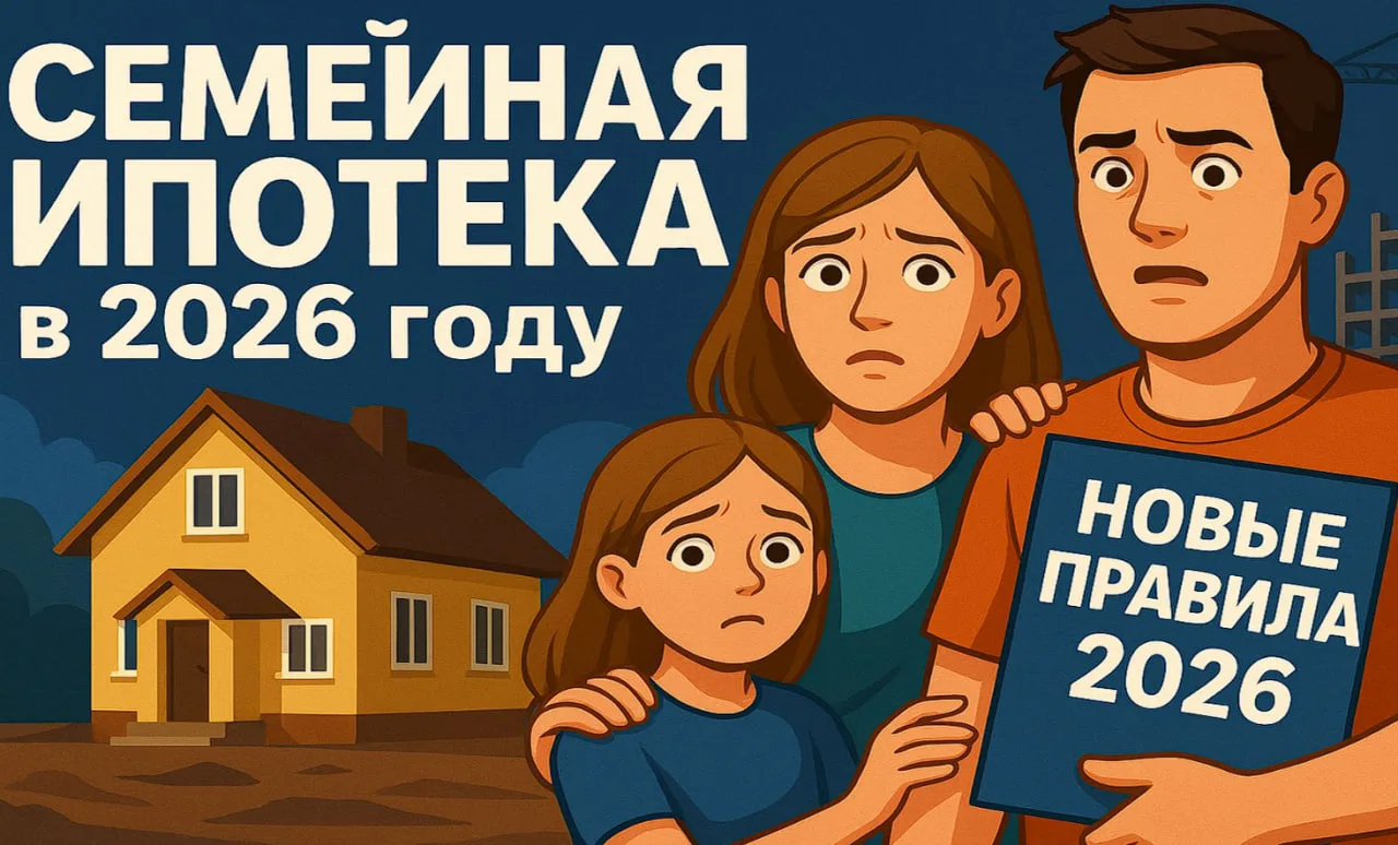 🏠 Семейная ипотека с 1 июля: ставка привязана к количеству детей?

С 1 июля 2026 года условия семей