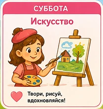 Суббота - день искусства и творчества