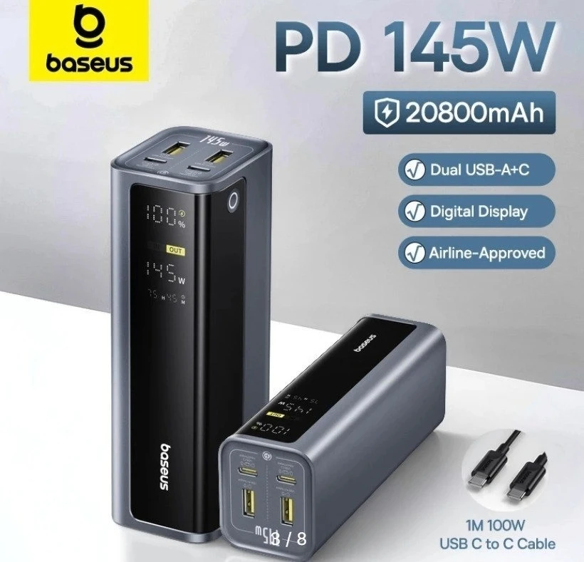 📱 Baseus Power Bank 145 Вт, 20000 мАч
⚡ Купить https://ali.click/jjfbf1x?erid=2SDnje8LWie
👌 Цена 2