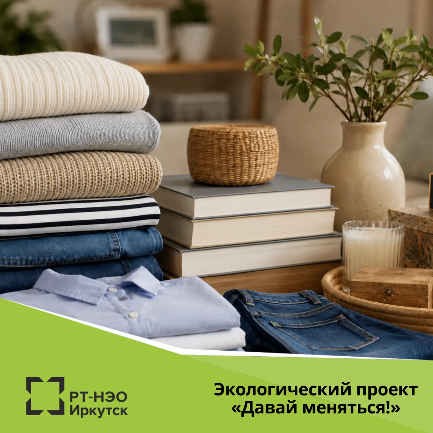Присоединяйтесь к социально-экологическому проекту «Давай меняться!»

Проект направлен на развитие к