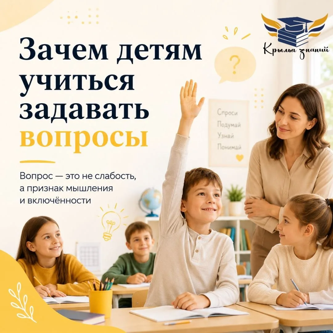 🗣️ 🔈Зачем детям в начальной школе учиться задавать вопросы.

🏫В школе часто хвалят ребёнка за пра