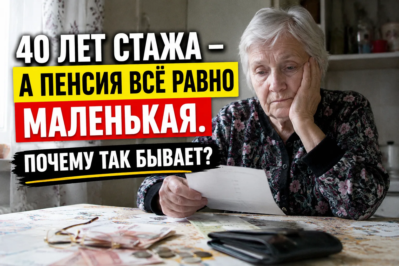Очень частая ситуация.

Человек всю жизнь работал, в трудовой книжке десятки записей, стаж большой, 