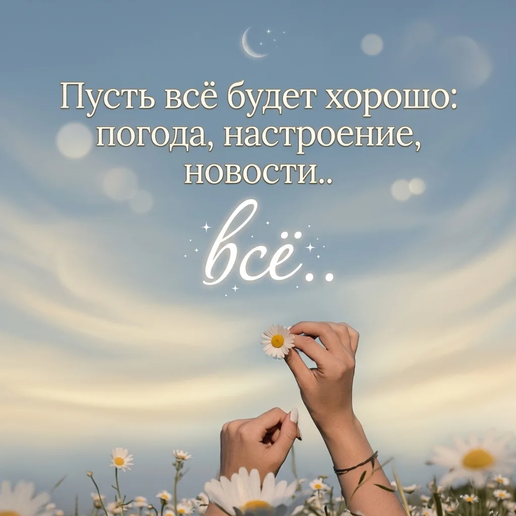 Иногда для счастья нужно так мало. Просто чтобы всё было хорошо. Без громких событий и великих сверш