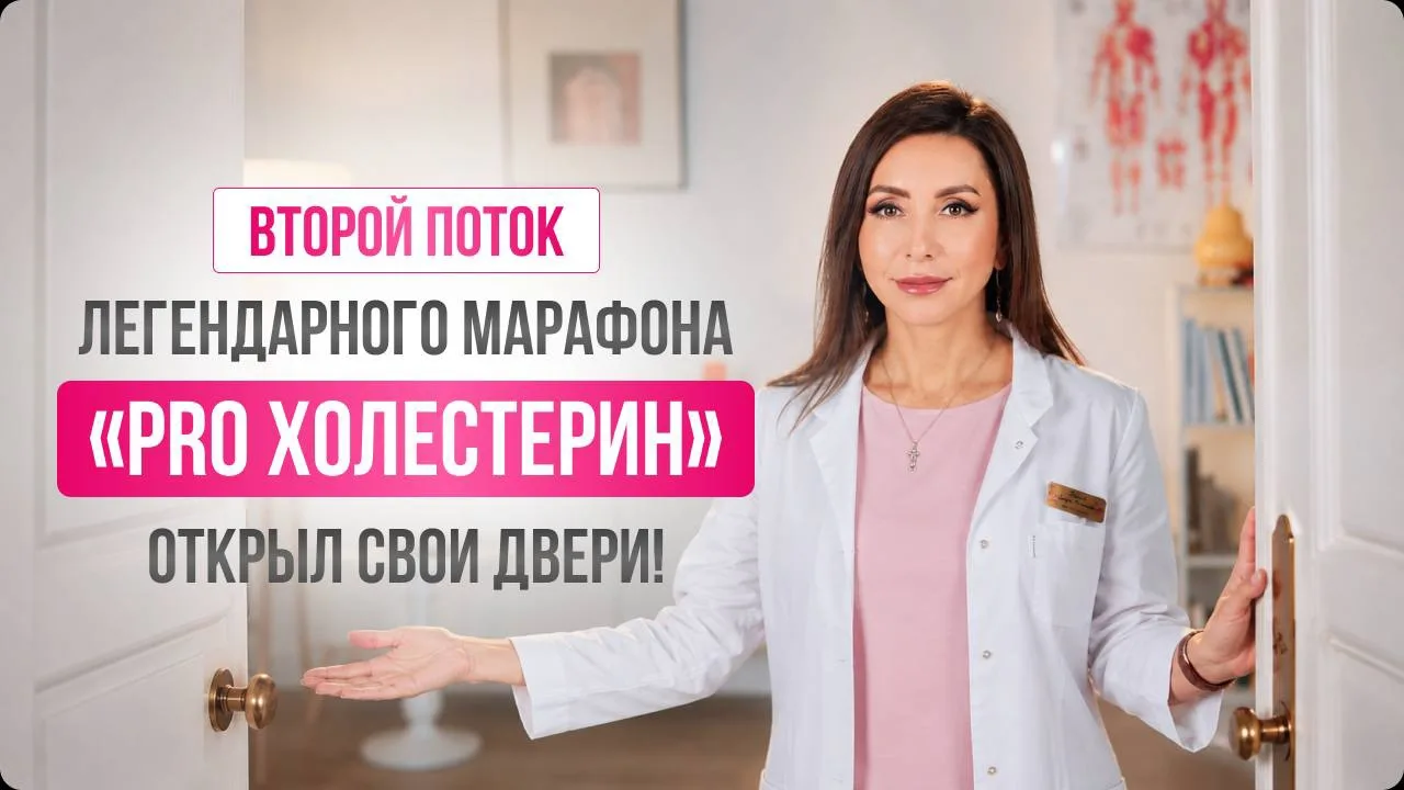 ВТОРОЙ ПОТОК БЕСПЛАТНОГО МАРАФОНА PRO «ХОЛЕСТЕРИН»: НАБОР ОТКРЫТ! 📢

Эта трехнедельная программа со