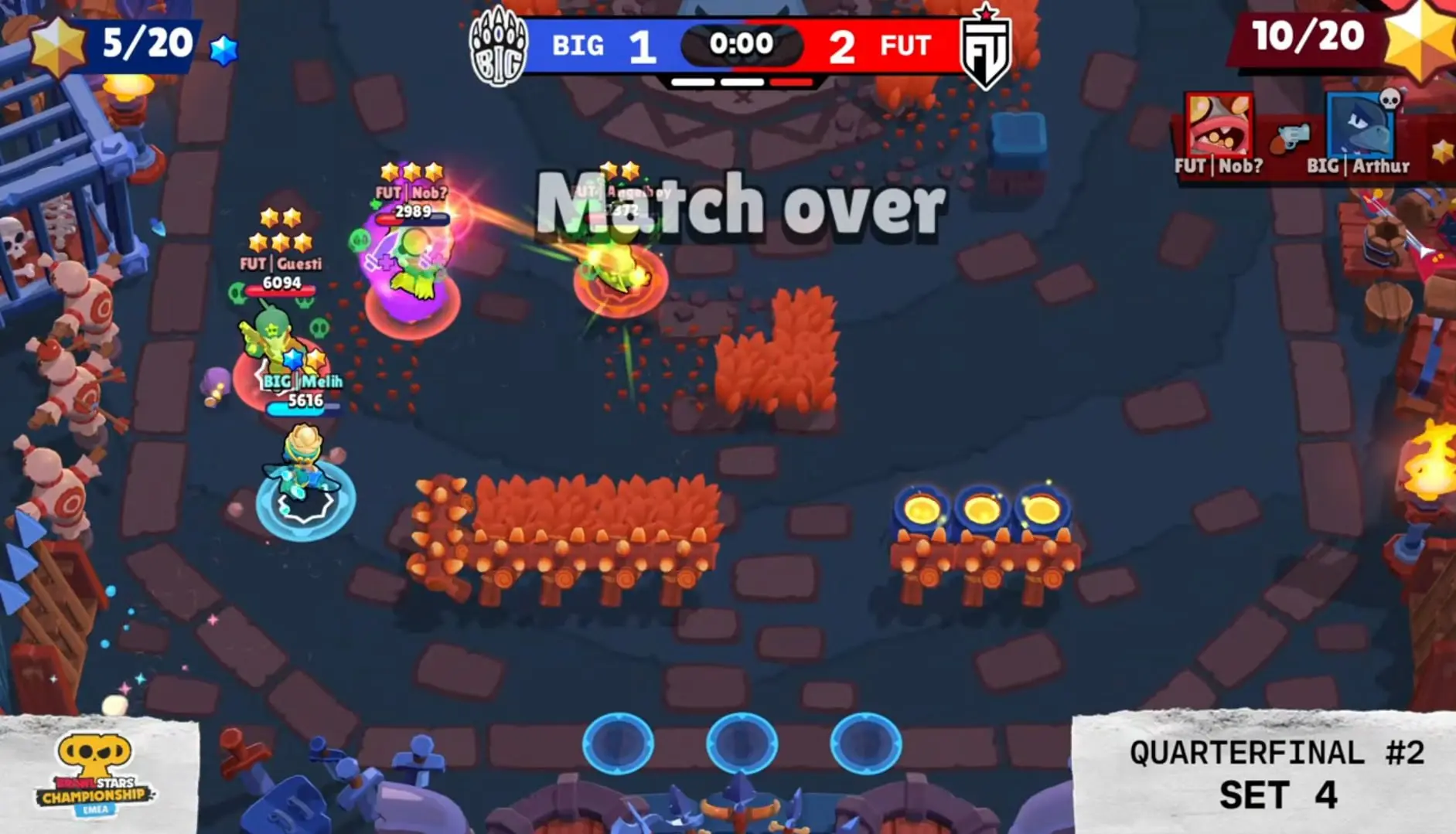 Победа FUT Esports

FUT Esports выигрывают матч BIG со счётом 3:1 и проходят в полуфинал. Там они вс