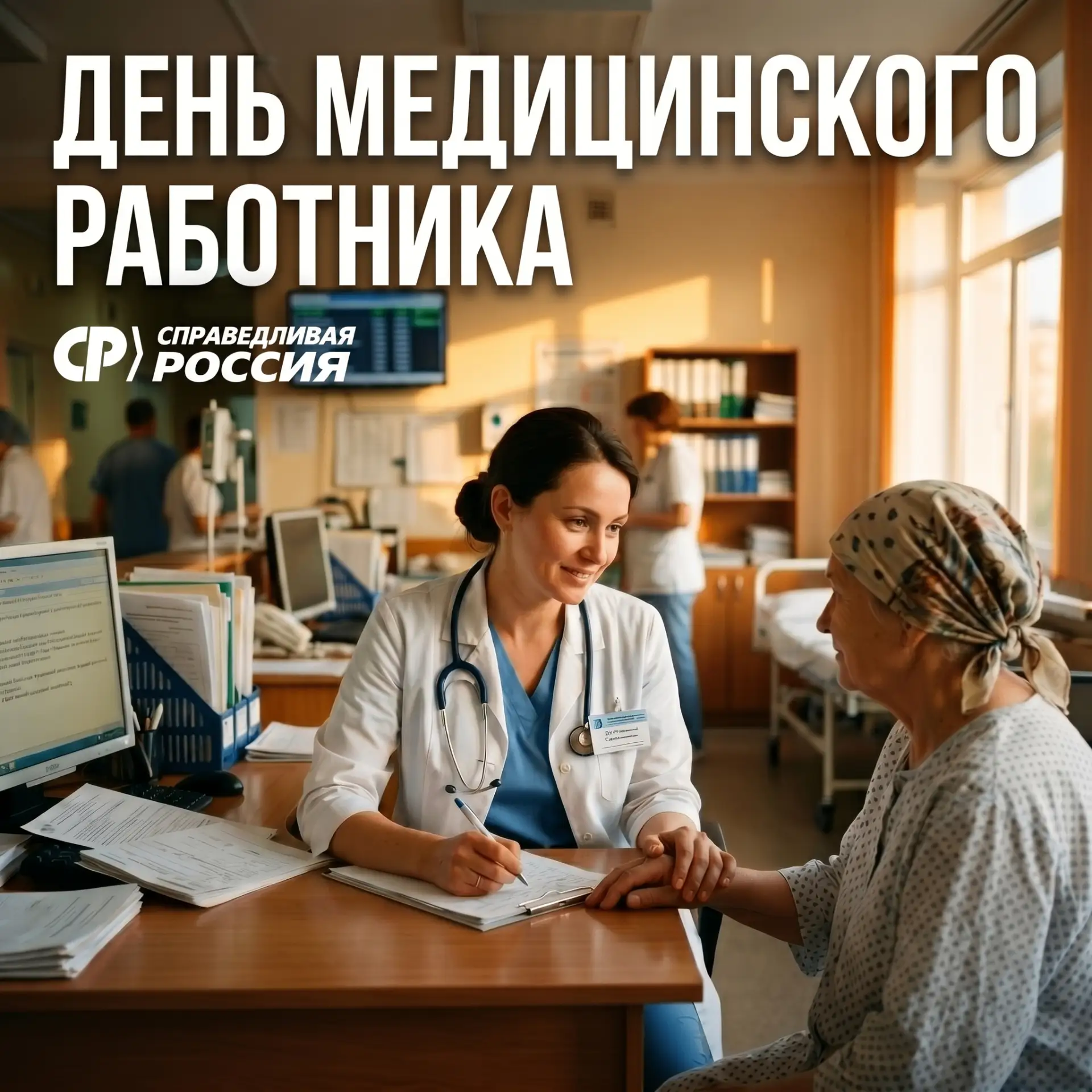 Уважаемые работники здравоохранения! Дорогие ветераны и действующие врачи, фельдшеры, медсестры! ⛑️�