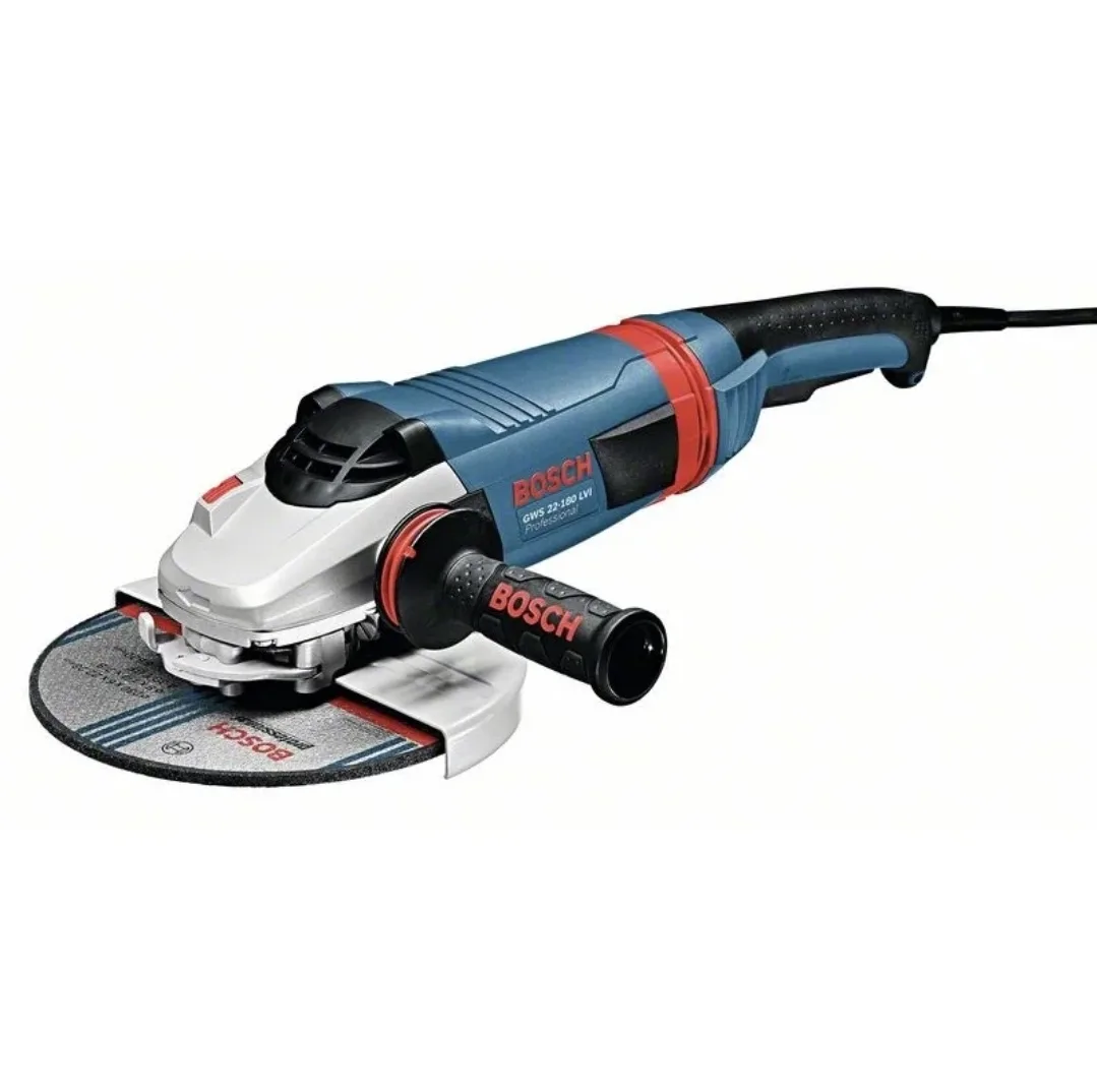 Угловая шлифовальная машина 180 мм BOSCH GWS 22-180 LVI

Угловая шлифмашина GWS 22-180 LVI, Мощный и