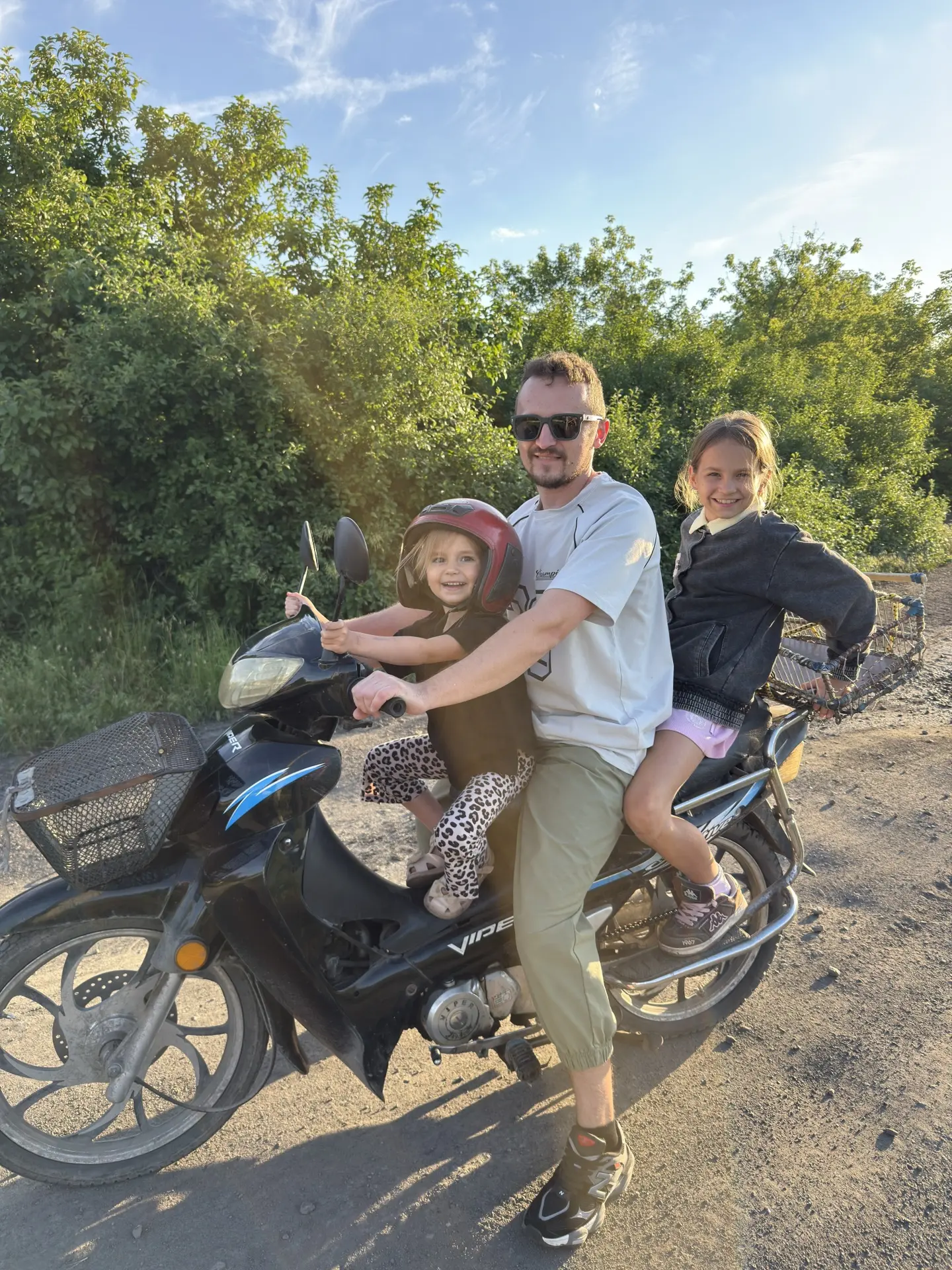 Вот такой вот у нас деревенский вечерок🏍️🍒