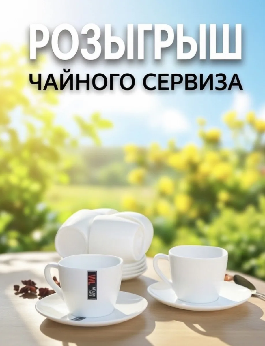 Собрались с блогерами, чтобы подарить одному из вас прекрасный чайный сервиз🎁
Ставьте реакции и ост
