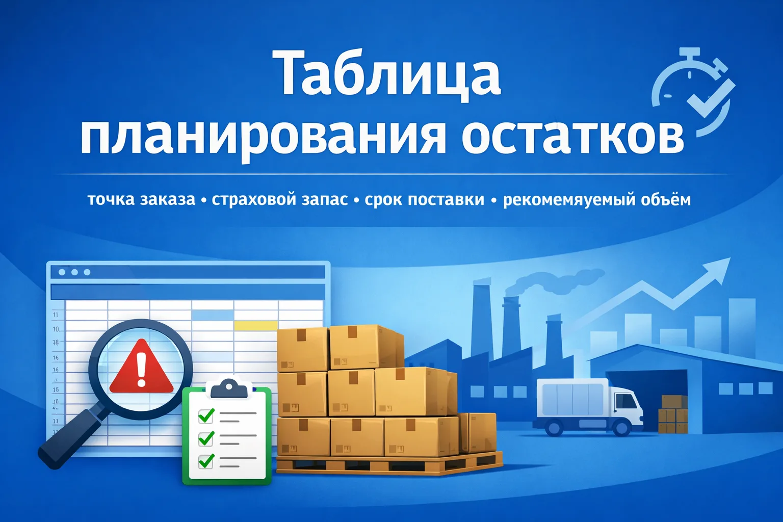 Полезный инструмент для снабженца: таблица планирования остатков.

Когда остатки считают «на глаз», 