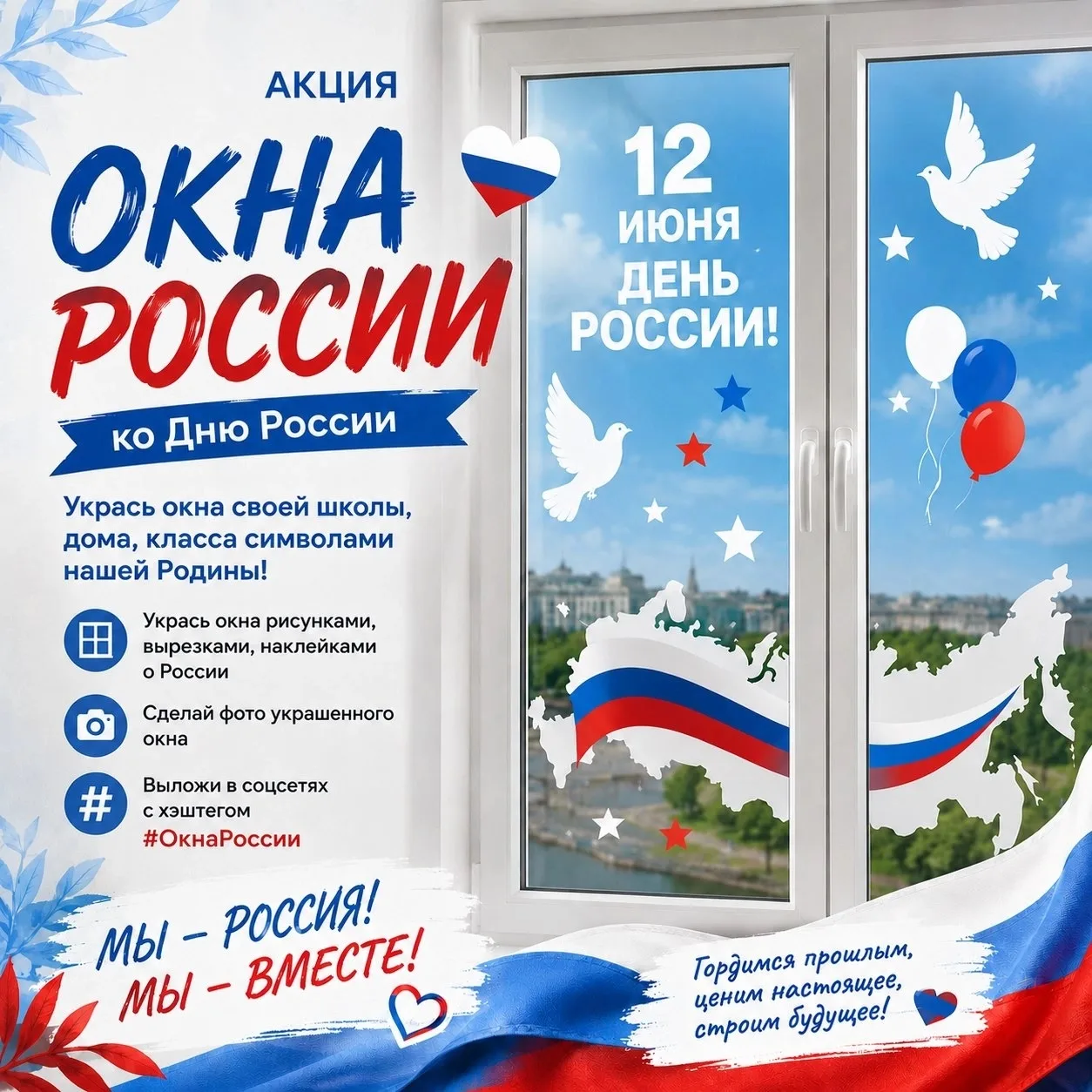 🇷🇺 Запустим творческий флешмоб к Дню России!
Друзья, приближается 12 июня — главный праздник нашей
