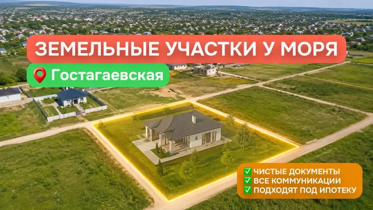 🌟Сегодня вашему вниманию мы представляем несколько свободных участков в станице Гостагаевской Анапс