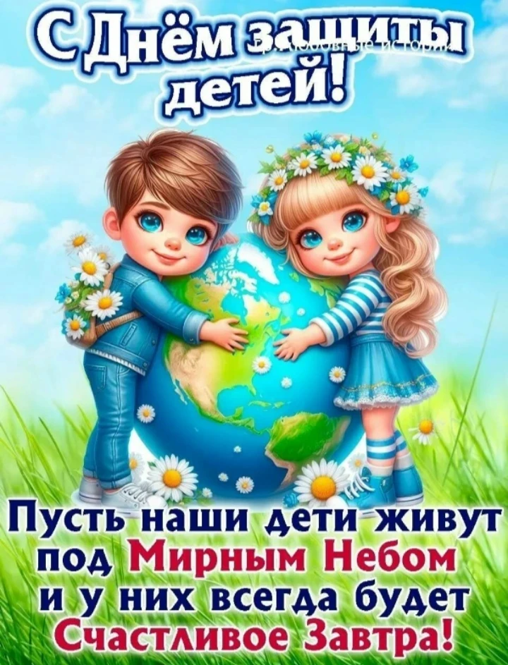 С Днем защиты детей! Пусть наши дети как можно дольше остаются детьми. Беззаботными, веселыми, радос
