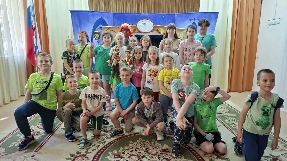 🔰Сегодня на повестке дня лагеря "Росинка"   посещение кукольного спектакля по сказке Ганса Христиан