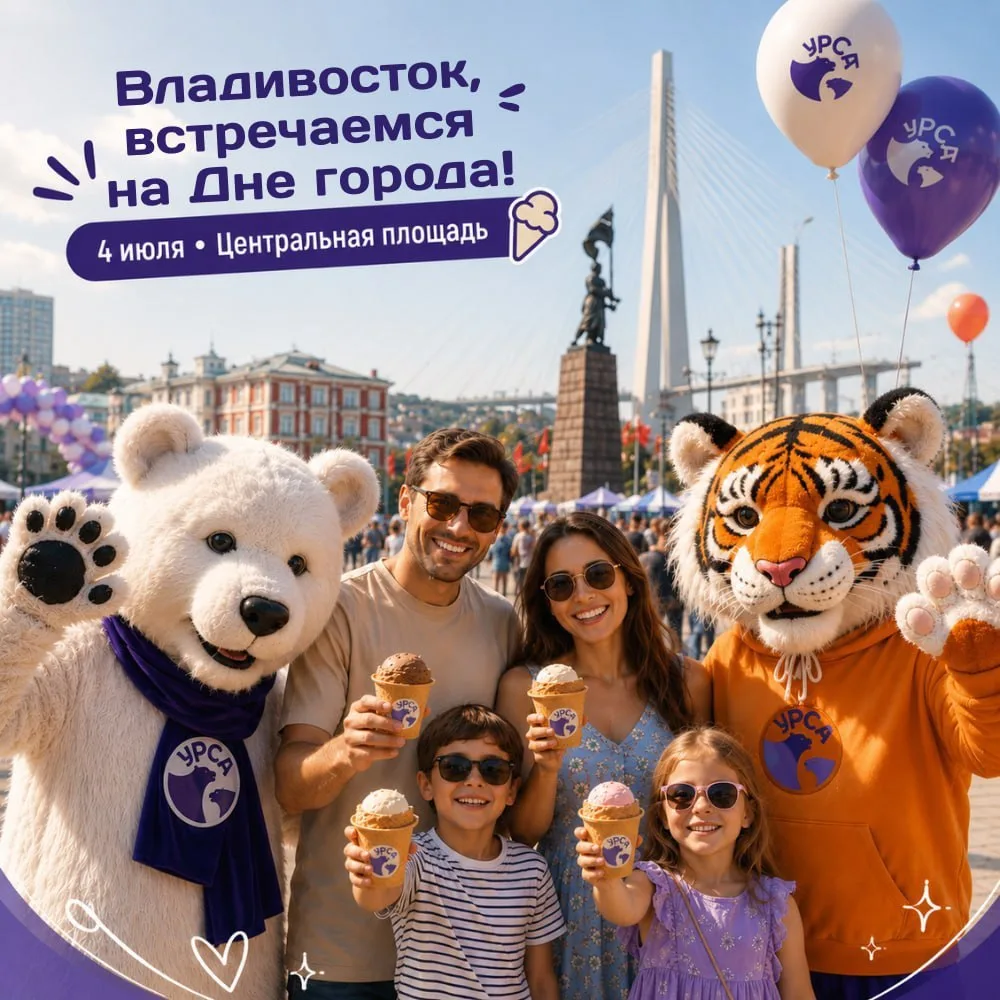 Завтра встречаемся на Дне города! 🎉🍦

Владивосток, поздравляем с Днём города! ❤️
Желаем нашему люб