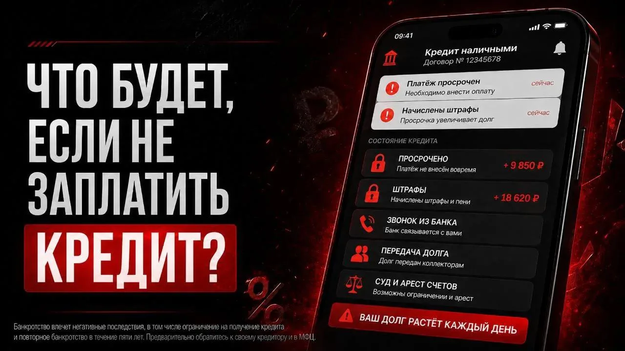 ЕСЛИ ДЕНЕГ НА КРЕДИТ НЕТ: что будет после просрочки

Вы каждый месяц отдаёте по кредитам всё, что за