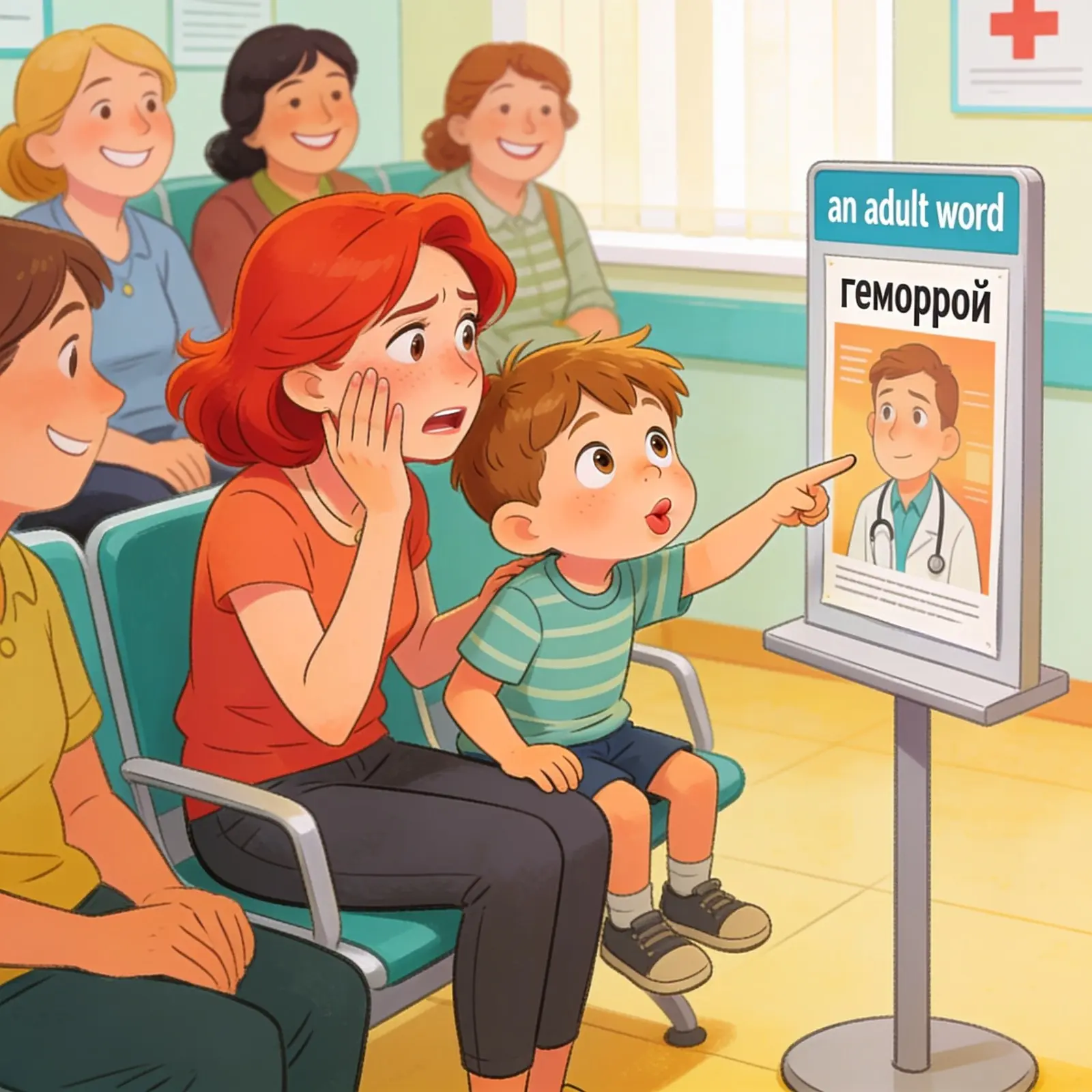 ЧТЕНИЕ — ЭТО СИЛА! 😂📚👶

Очередь в поликлинике. Соня сидит рядом, а Мишка, шевеля губами, водит па