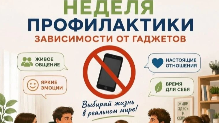С 15 по 21 июня 2026 года в России проходит Неделя профилактики зависимости от гаджетов.
Сегодня гад
