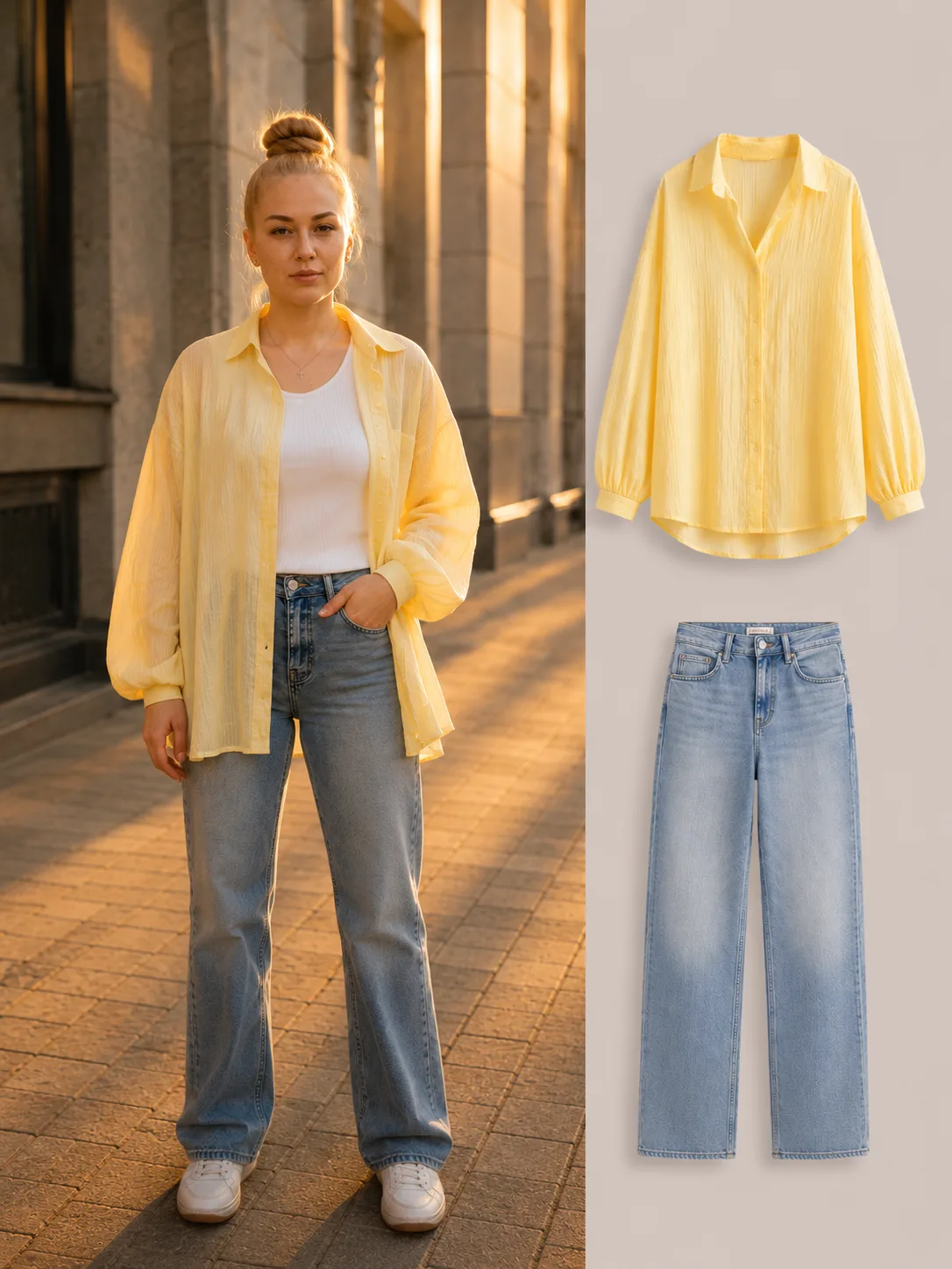 ✅ Рубашка из лёгкой ткани  1990₽‼

✅ ✅ Джинсы 👖 3900₽ 🔥

✅✅✅ Майка ( цвет в ассортименте) 1990₽ 😍