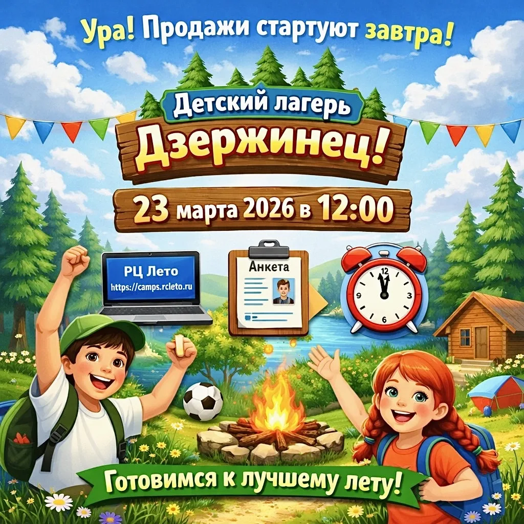 Ура! Делимся долгожданной новостью💙

Уже завтра-23 марта 2026 года в 12:00 стартуют продажи путёвок