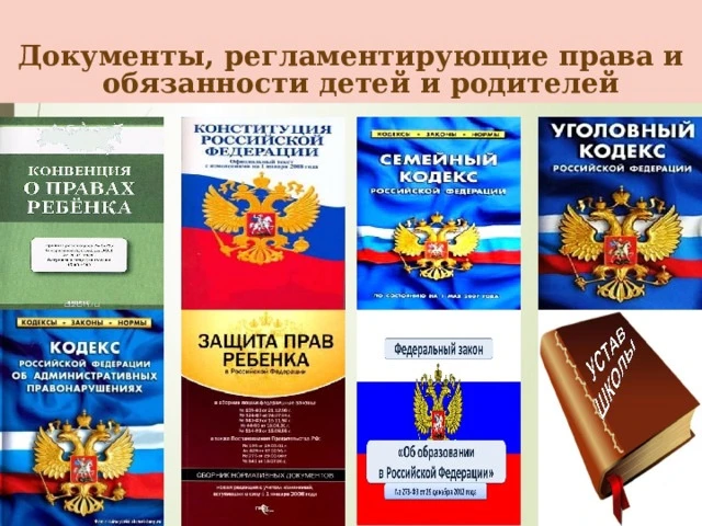 #Неделяправовойпомощи
Основные законодательные акты, которые регулируют права и обязанности детей в 