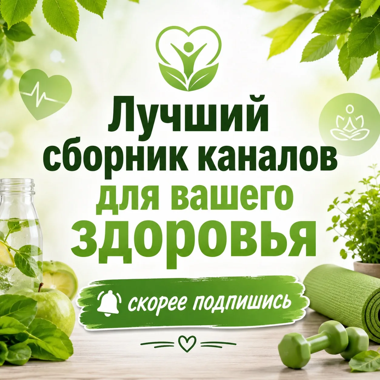 ✨ Подборка полезных каналов для тех, кто выбирает здоровье, энергию и хорошее самочувствие каждый де