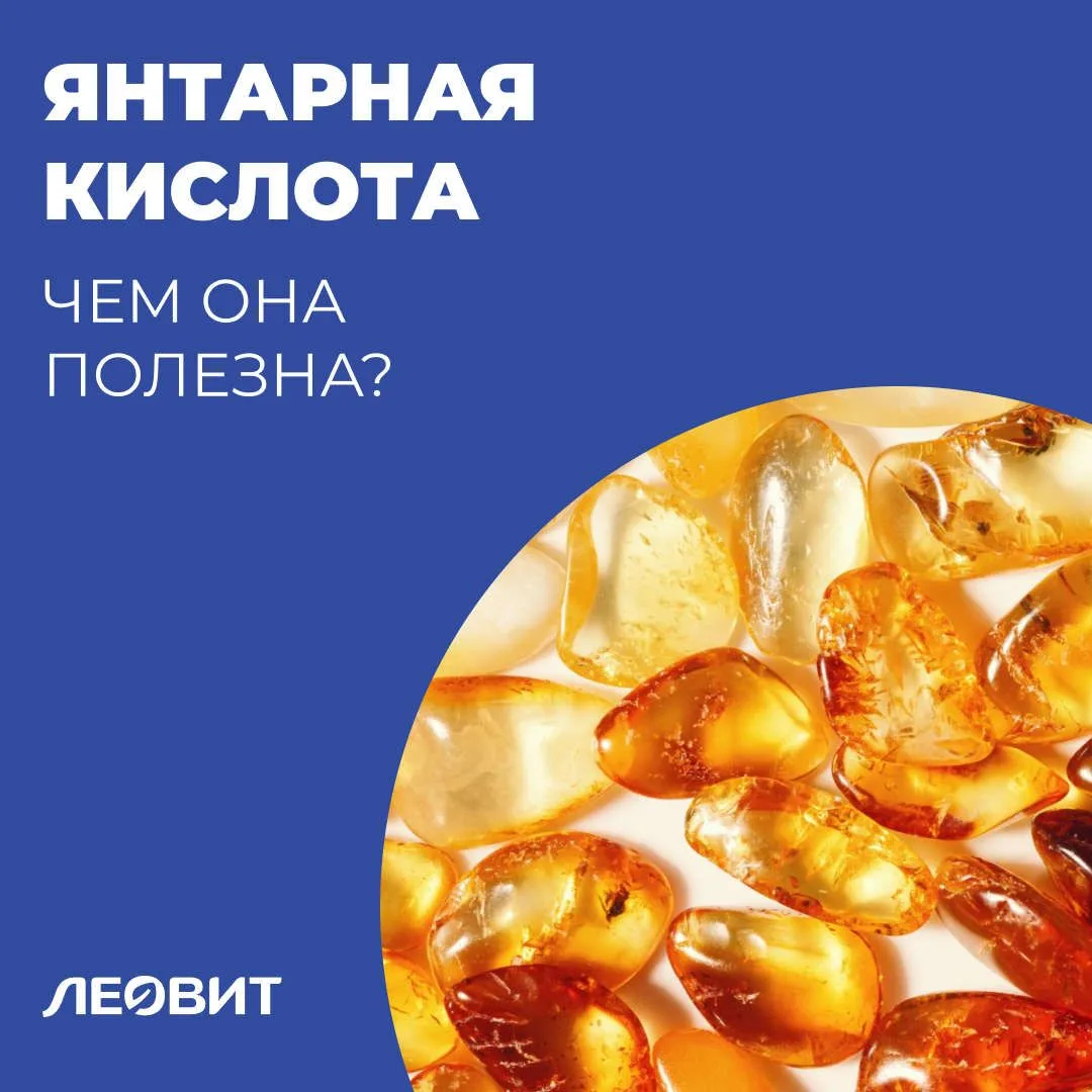 Янтарная кислота. Что это и зачем?

О янтарной кислоте сегодня говорят всё чаще, и не случайно. Она 