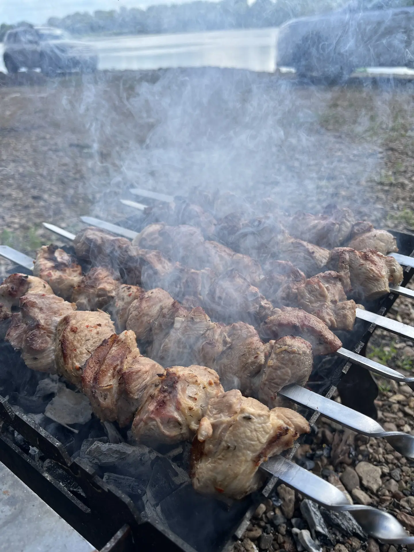 Сезон шашлыков открыт🤤

Обожаю вот так выехать с семьей за город пожарить мясо, позагорать. Особый 