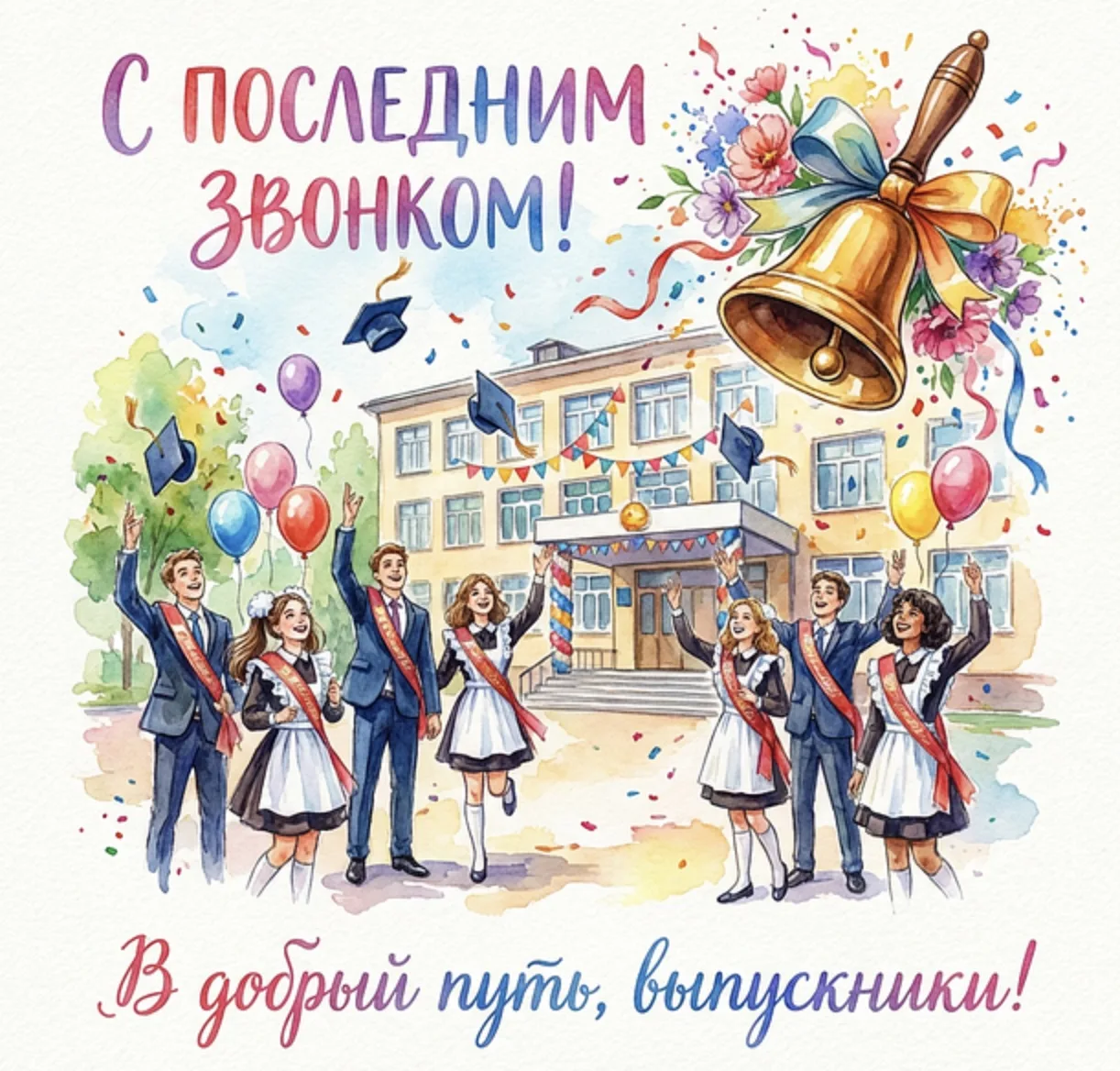 🔔  ДОРОГИЕ ВЫПУСКНИКИ, УВАЖАЕМЫЕ УЧИТЕЛЯ И САМЫЕ СТОЙКИЕ РОДИТЕЛИ!
Сегодня для нашей школьной семьи