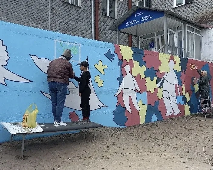 Дорогие друзья, посмотрите, какая красота теперь встречает маленьких пациентов в Детском отделении н