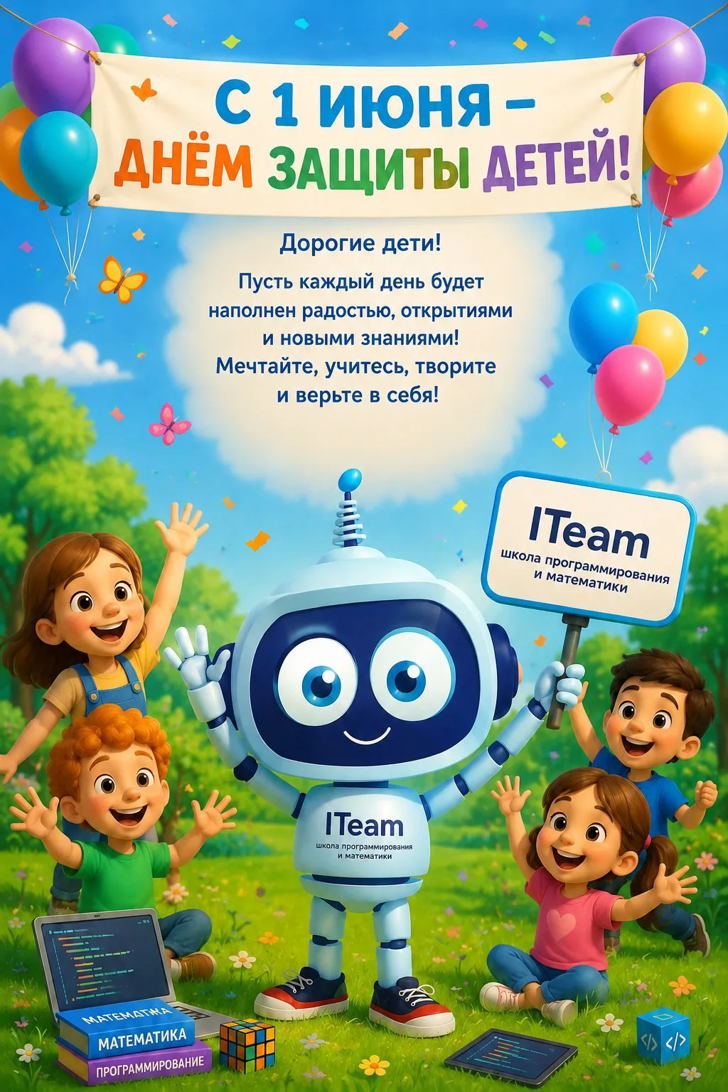 Дорогие друзья!

Поздравляем вас с 1 июня — Днём защиты детей! 🌟

В этот особенный день мы хотим на