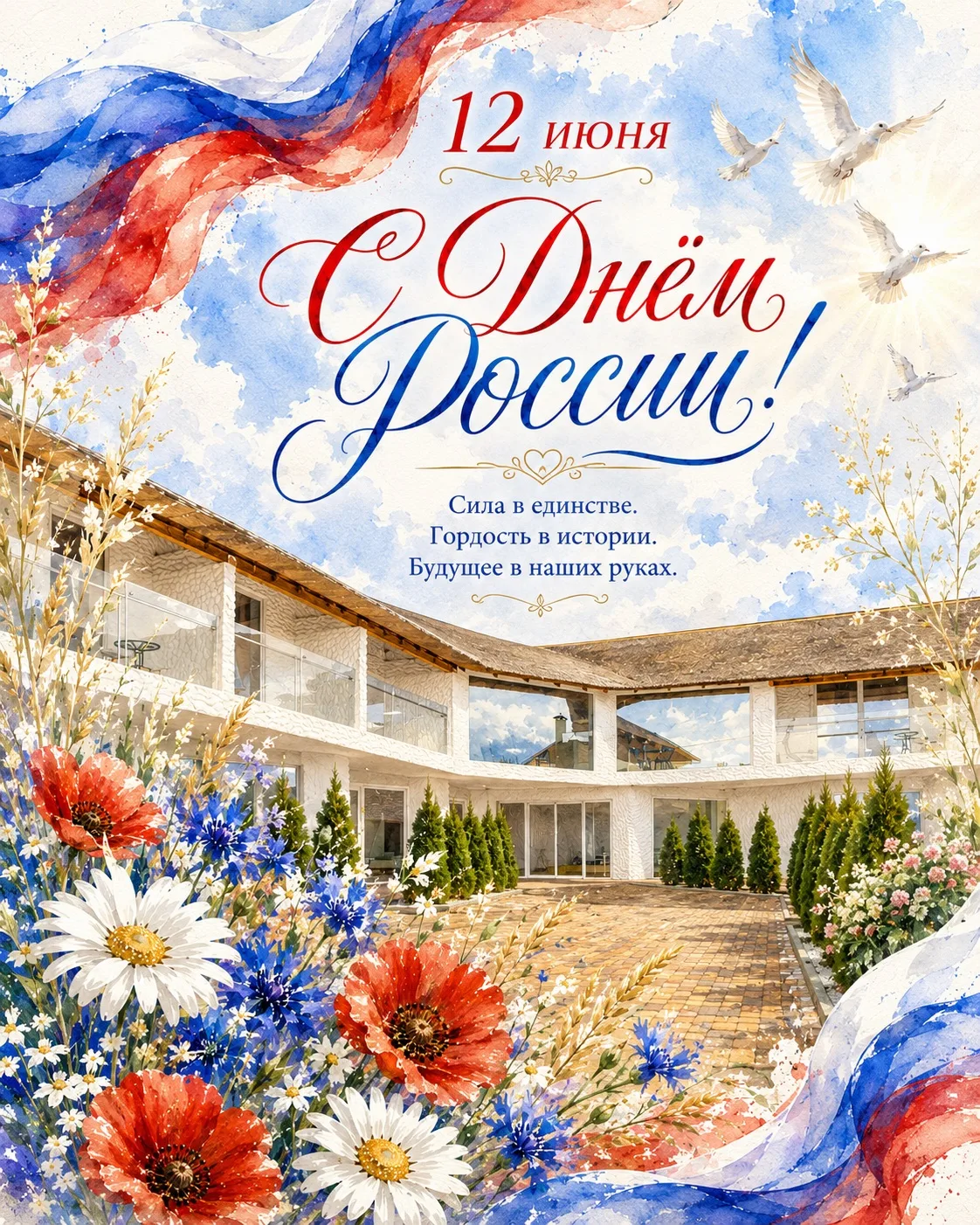 С Днём России, дорогие гости! 🇷🇺
⠀
Сегодня мы радуемся тому, что живём в этой огромной, красивой, 