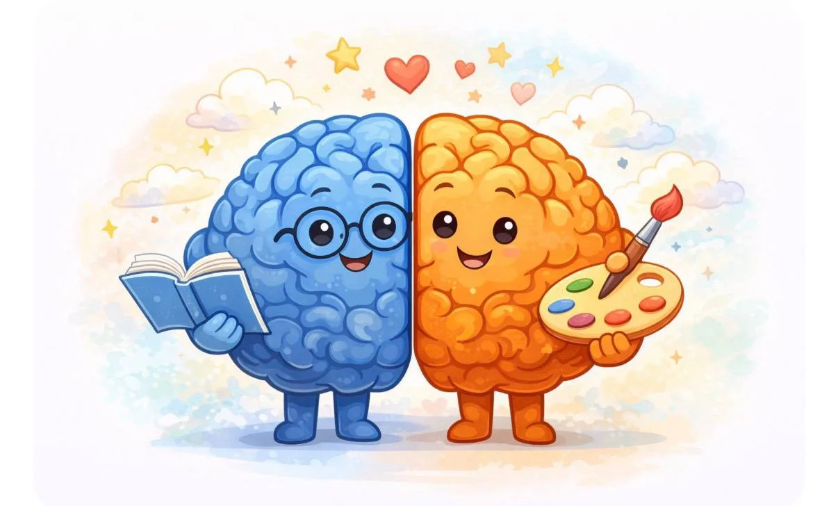 🧠 Межполушарное взаимодействие — зачем мы его развиваем
Мозг человека состоит из двух полушарий. Дл