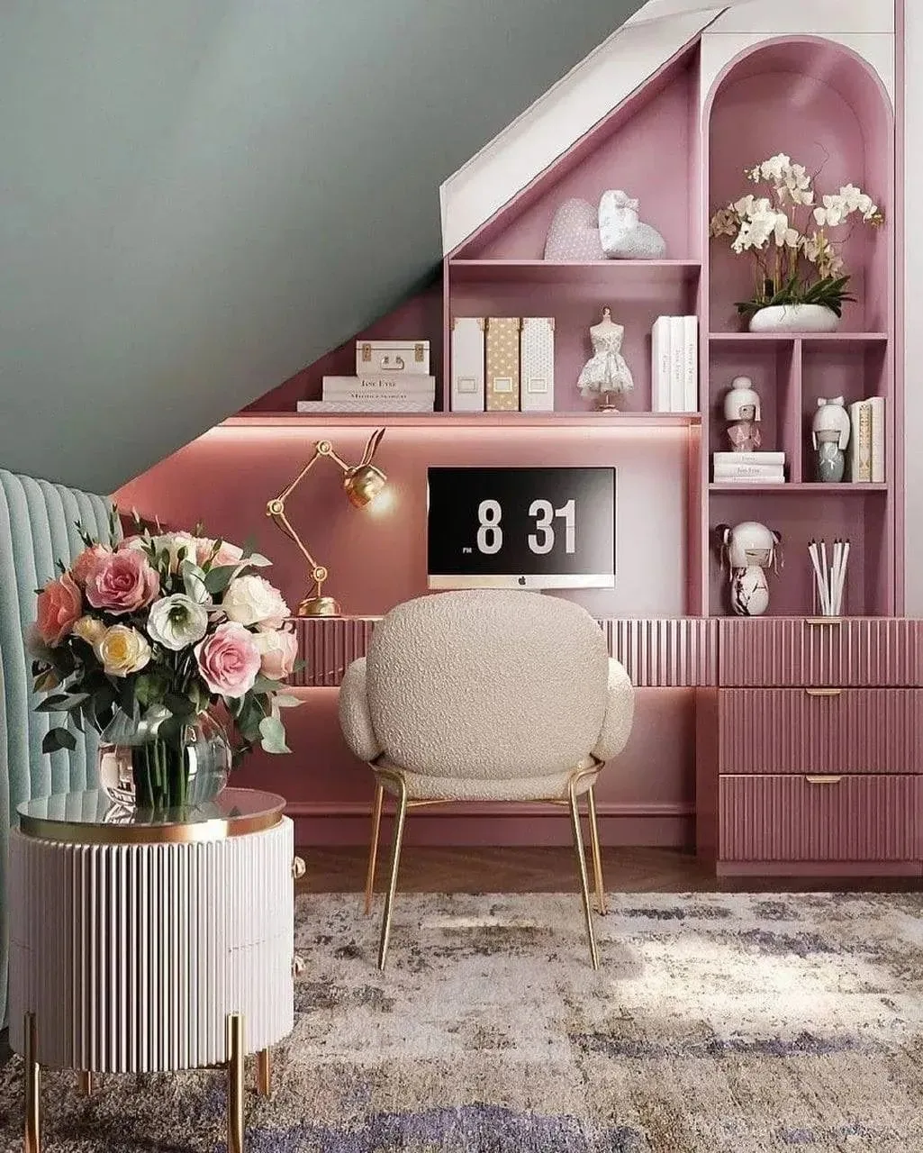 Очень уютная детская комната на мансардном этаже😍

Дизайн: студия Struktura
🎨 #design #interior #d