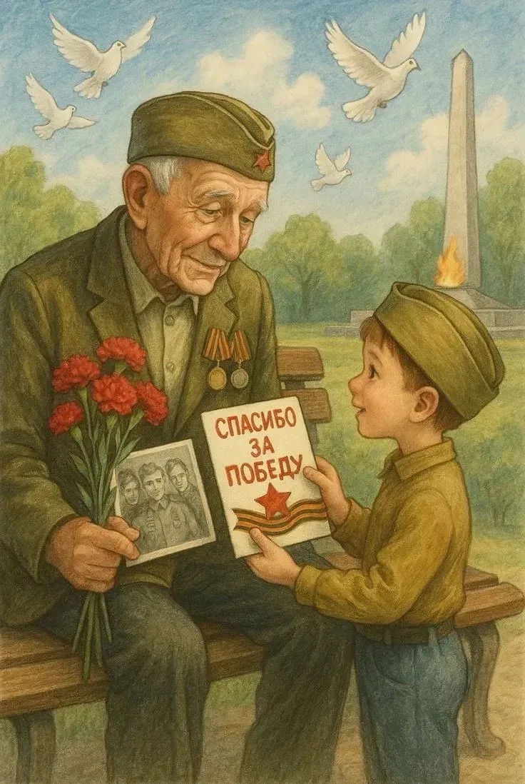 Дорогие друзья!🕊️

Сегодня мы отмечаем великий праздник — День Победы! В этот день мы отдаем дань у