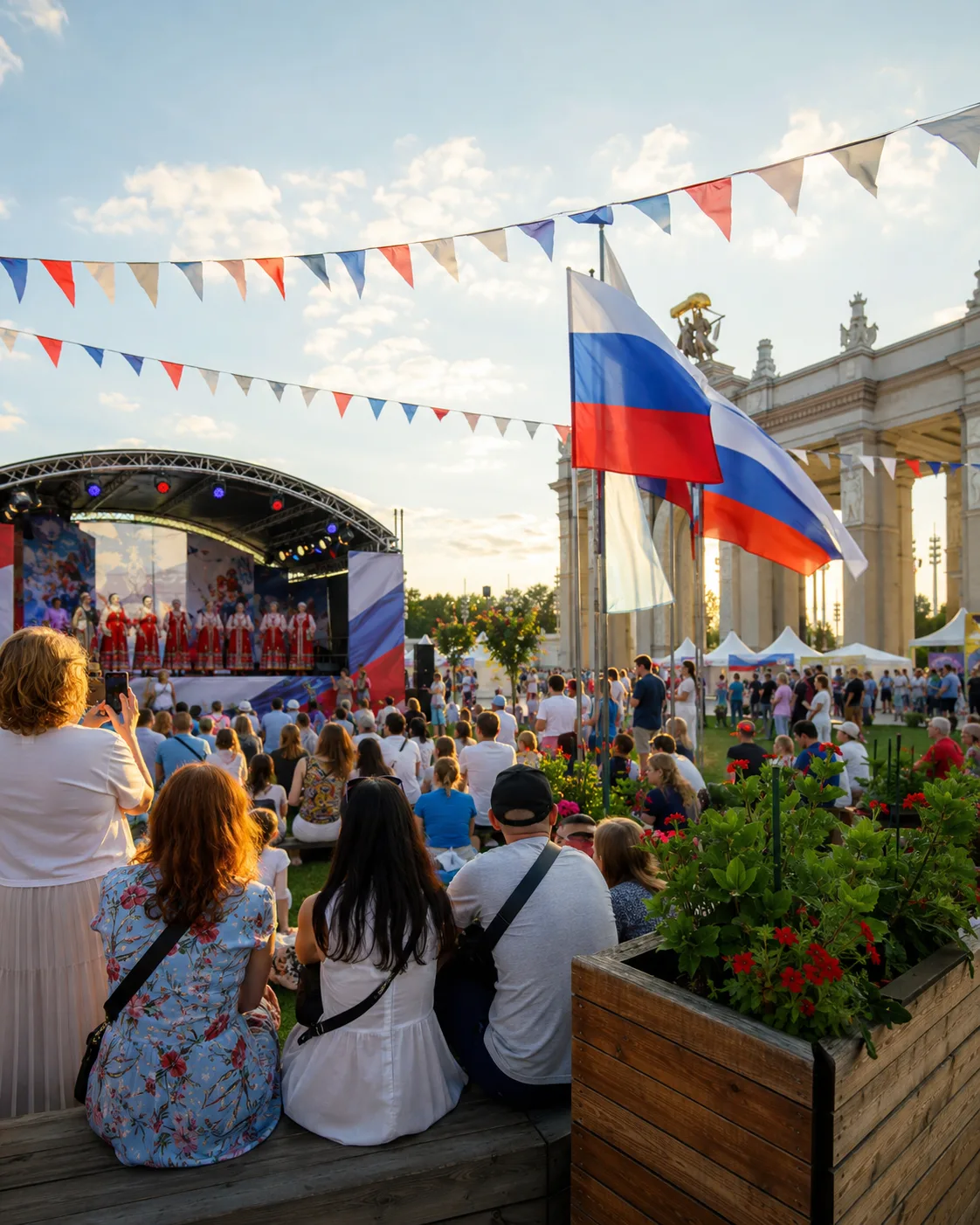 🇷🇺 День России в Москве: куда сходить сегодня бесплатно

В городе проходят праздничные концерты, ф