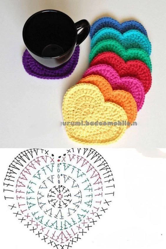 Мелочи для кухни🧶
Подставка в виде сердца❤️
Прихватка звездочка⭐️

Мир Вязания | Схемы и Узоры