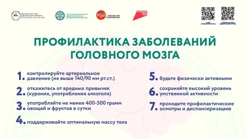 Профилактика инсульта
Инсульт — серьезное заболевание, которое требует внимательного отношения к сво