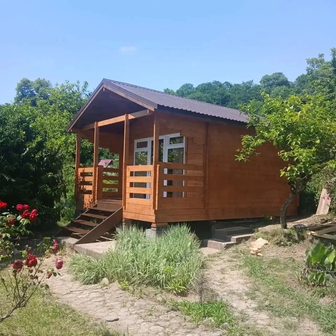 🏡 Дачный домик из профилированного бруса — проект «А353-461» под ключ!

Ищете уютный дачный домик? 