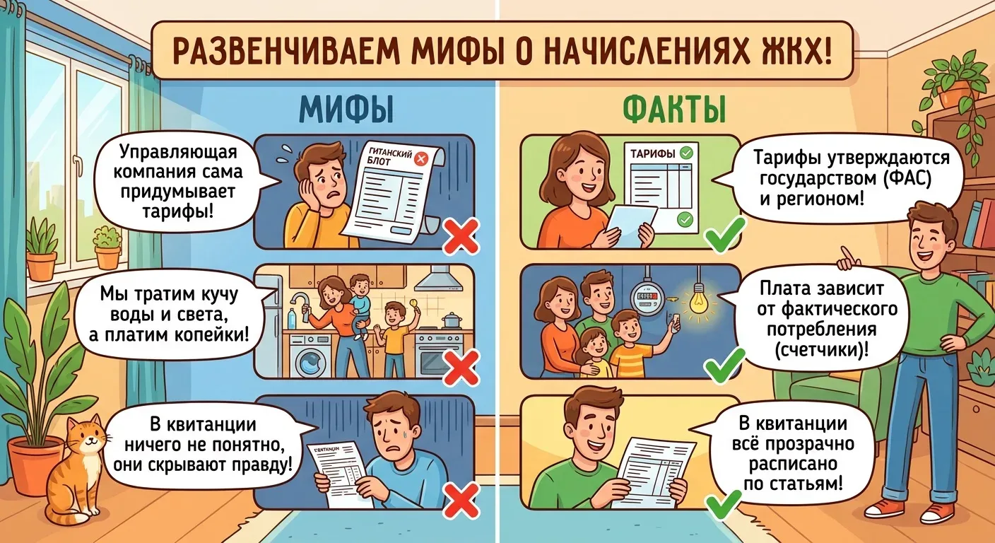 📊 ЖКХ: где факты, а где мифы — разбираемся без эмоций

Платежи за жилищно-коммунальные услуги — тем