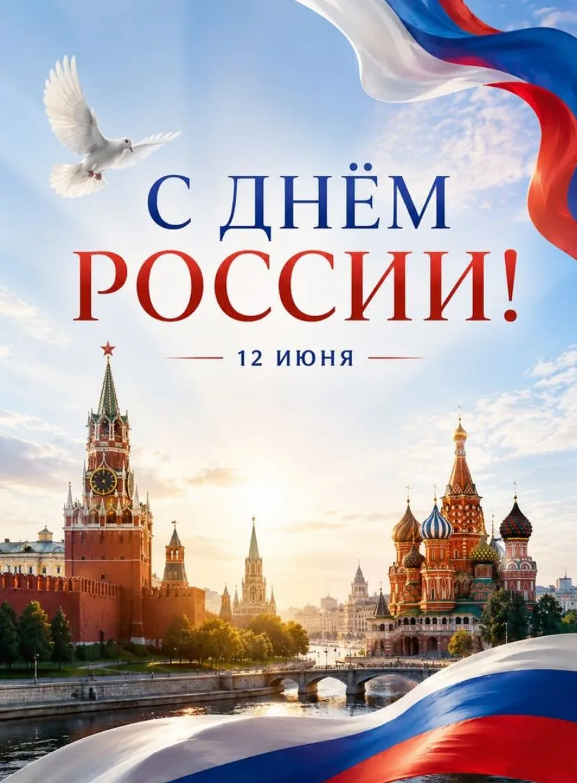 С Днём России!

Этот праздник – символ единства, гордости за нашу историю и культуру. 

🇷🇺Пусть на