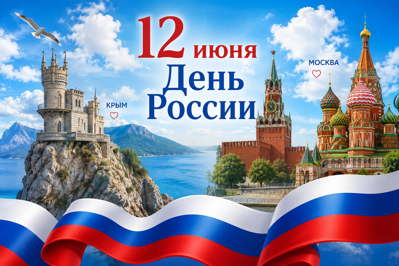 🇷🇺 С ДНЁМ РОССИИ!🇷🇺

12 июня мы отмечаем праздник нашей большой и удивительной страны — страны б
