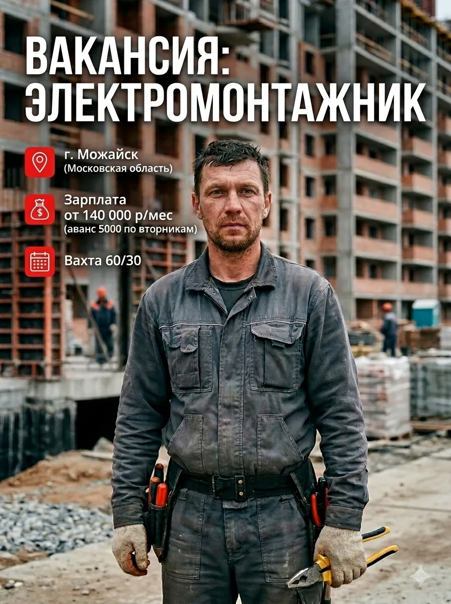 Электромонтажники в Можайск (Московская область) 🔥

Прокладка шинопровода, монтаж освещения внутри 