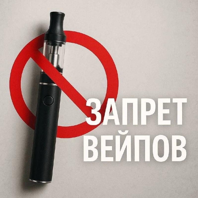 ⚠️Закон о запрете вейпов в Алтайском крае примут в октябре, а действовать он начнёт с 1 марта 2027 г
