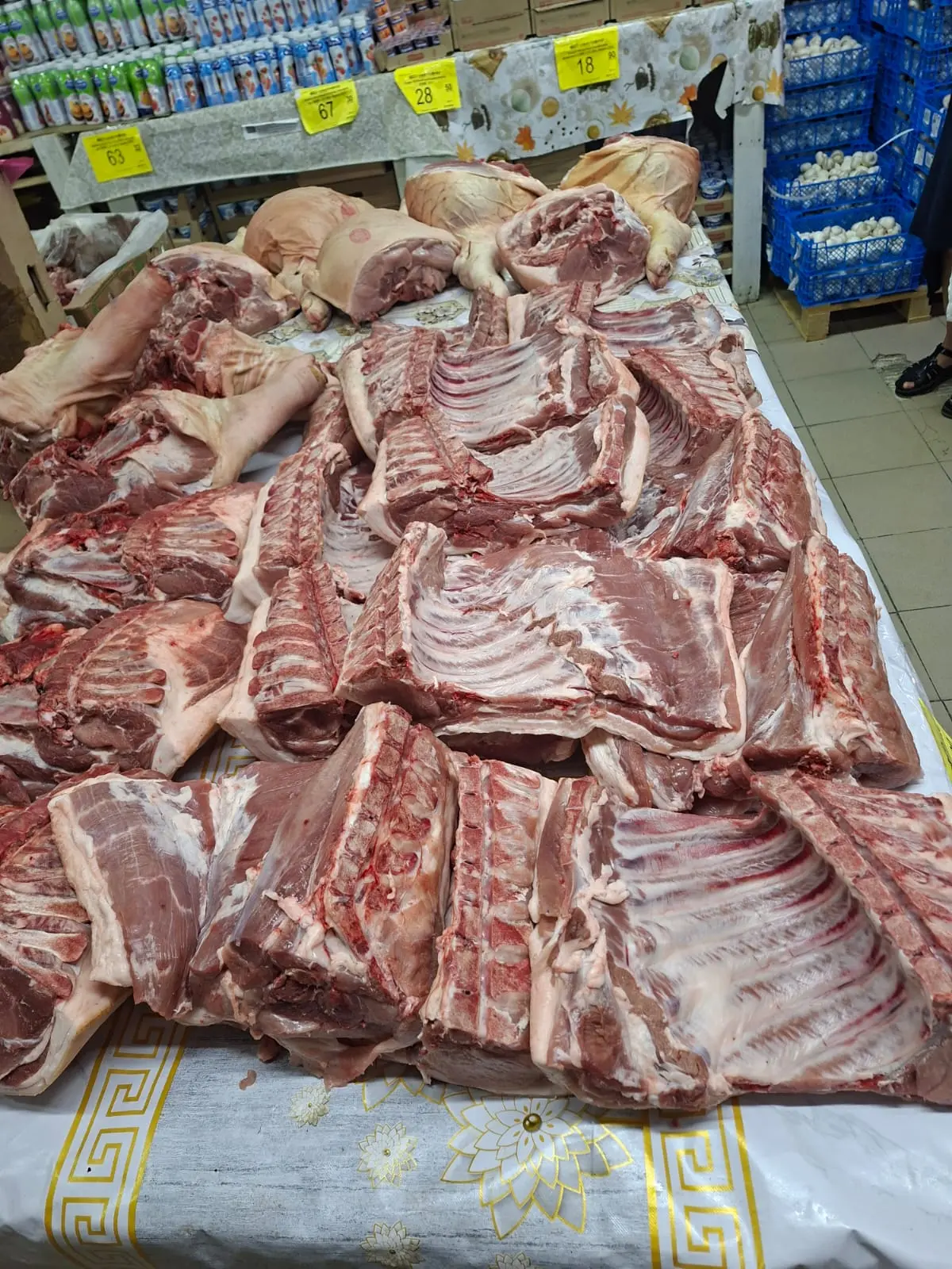 ‼️уже в продаже ‼️Свинина на кости. Цена 228,80