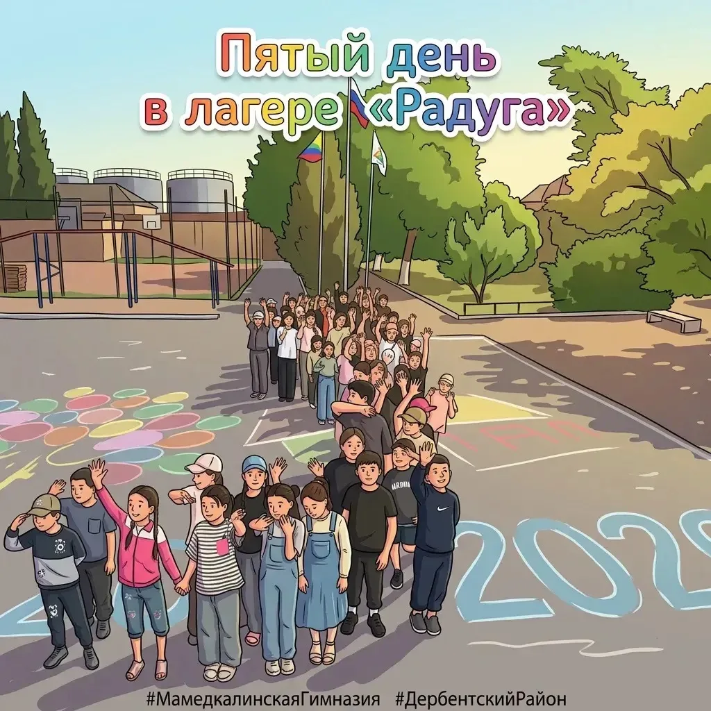 🔆Пятый день пришкольного лагеря «Радуга» при МБОУ «Мамедкалинская гимназия им. М. Алиева» выдался п