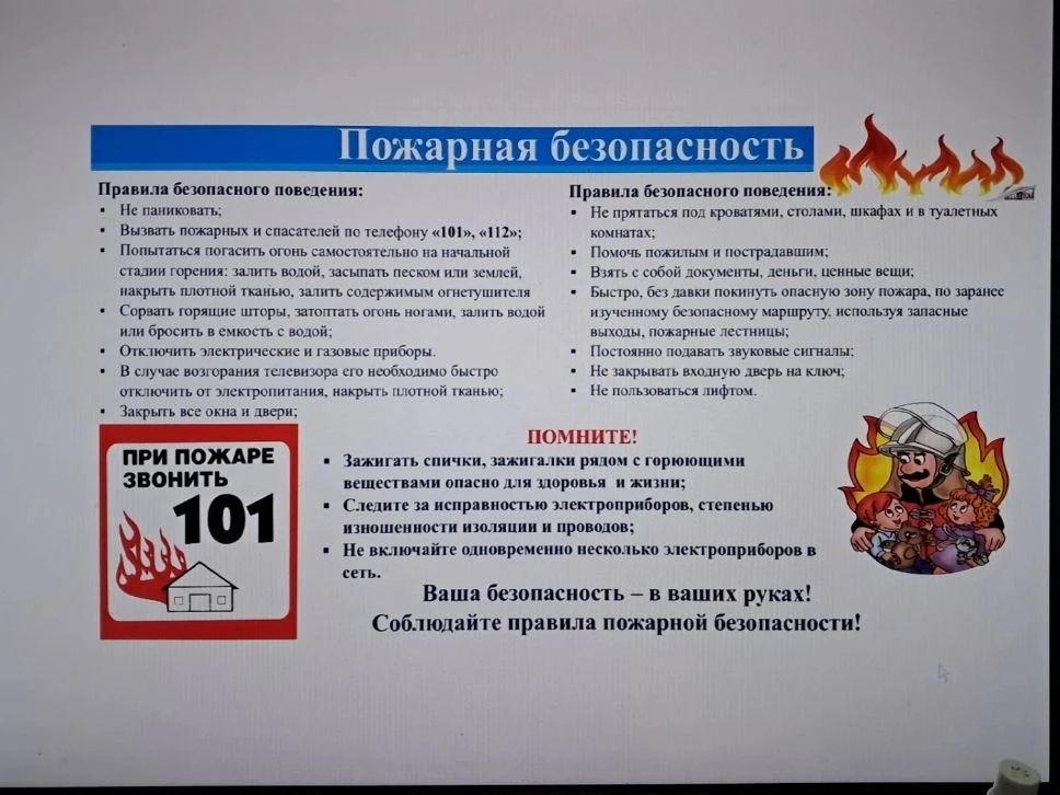 Пожарная безопасность!!!
