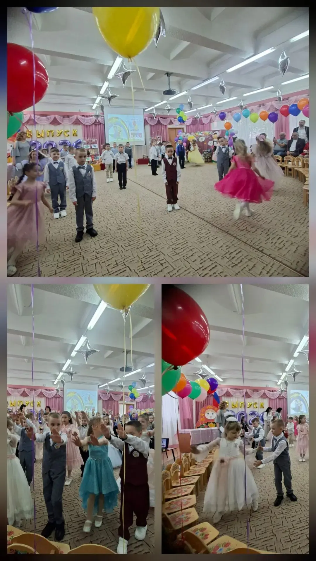 🎉  Выпускной бал у наших "Умников и Умниц"! ☀️Еще один выпускной прошел в детском саду.  Маленькие 
