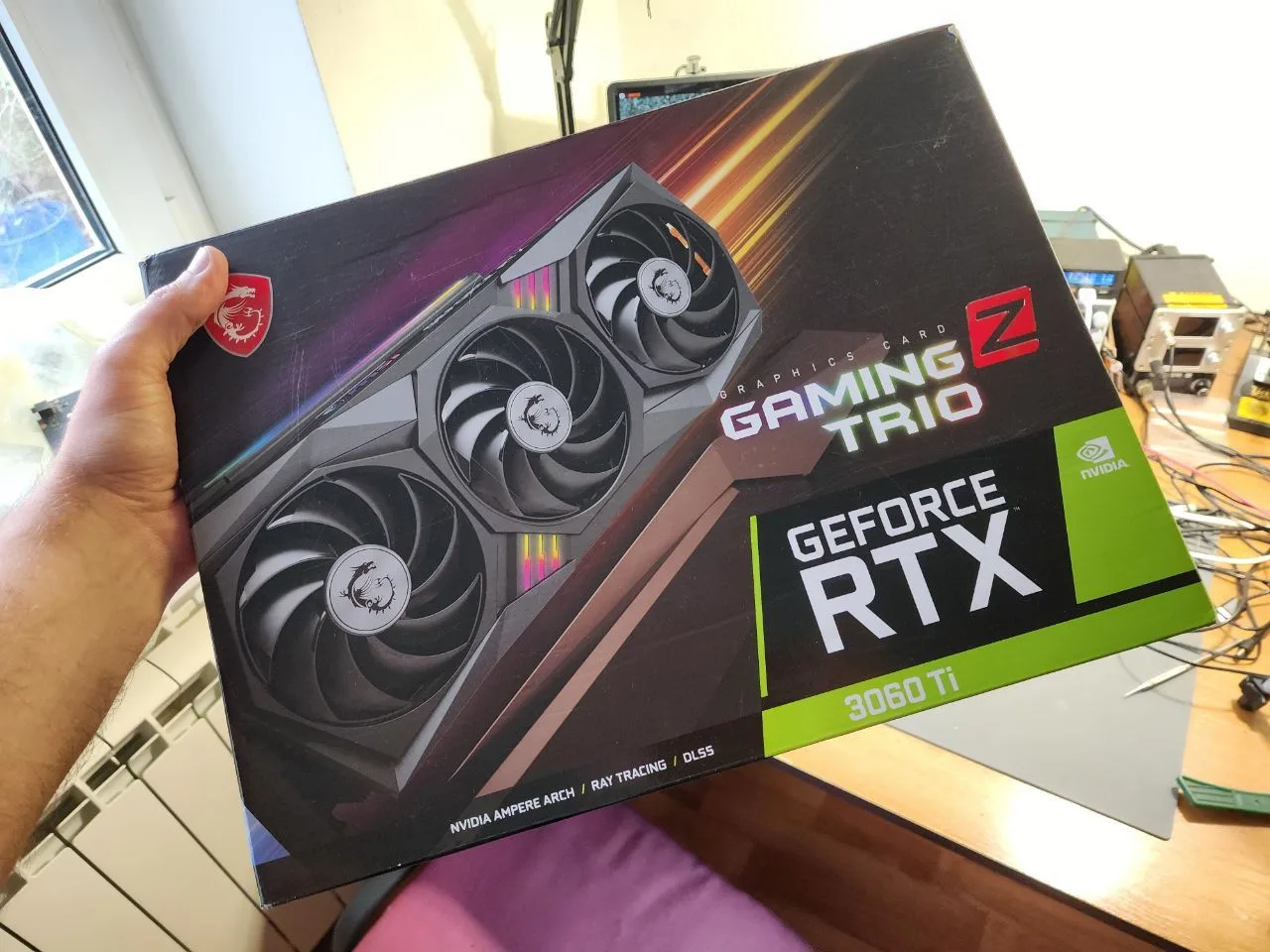 В ремонт прислали видеокарту MSI RTX 3060ti с дефектом "нет изображения", сдавали в сервис, где выяв
